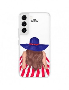 Coque Samsung Galaxy S22 5G Beah Girl Fille Plage...