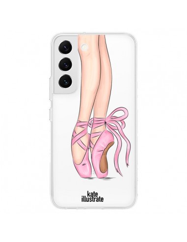 Coque Samsung Galaxy S22 5G Ballerina Ballerine Danse Transparente - kateillustrate