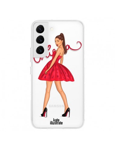 Coque Samsung Galaxy S22 5G Ariana Grande Chanteuse Singer Transparente - kateillustrate