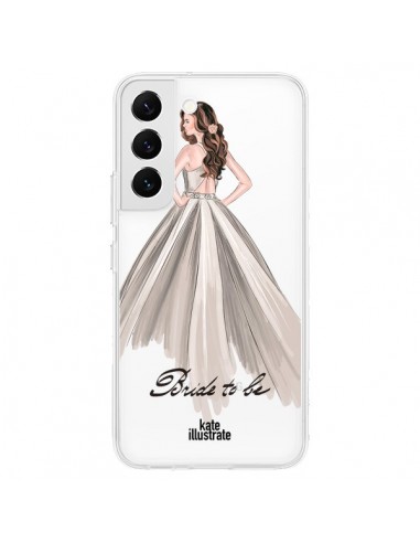 Coque Samsung Galaxy S22 5G Bride To Be Mariée Mariage Transparente - kateillustrate