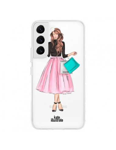 Coque Samsung Galaxy S22 5G Shopping Time Transparente - kateillustrate