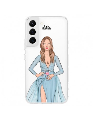 Coque Samsung Galaxy S22 5G Cheers Diner Gala Champagne Transparente - kateillustrate