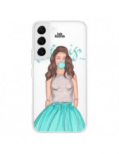 Coque Samsung Galaxy S22 5G Bubble Girls Tiffany Bleu...