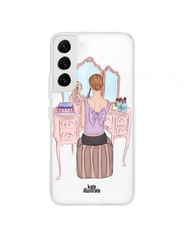 Coque Samsung Galaxy S22 5G Vanity Coiffeuse Make Up Transparente - kateillustrate