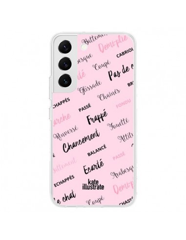 Coque Samsung Galaxy S22 5G Ballerina Ballerine Mots - kateillustrate