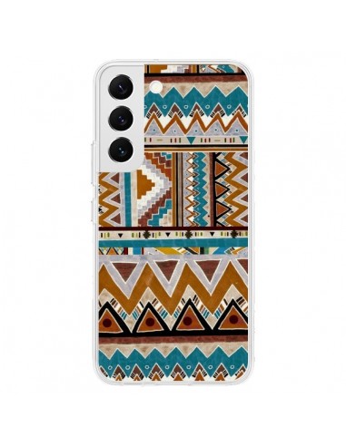 Coque Samsung Galaxy S22 5G Azteque Vert Marron - Kris Tate