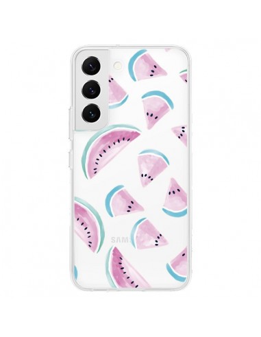 Coque Samsung Galaxy S22 5G Pasteque Watermelon Fruit Ete Summer Transparente - Lisa Argyropoulos