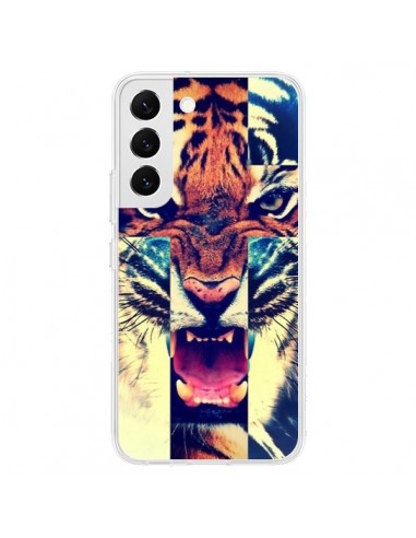 Coque Samsung Galaxy S22 5G Tigre Swag Croix Roar Tiger - Laetitia