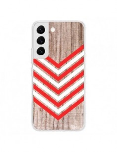 Coque Samsung Galaxy S22 5G Tribal Aztèque Bois Wood...