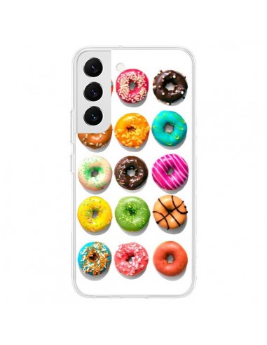 Coque Samsung Galaxy S22 5G Donuts Multicolore Chocolat Vanille - Laetitia