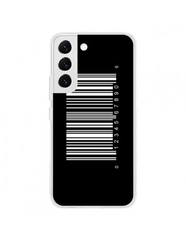 Coque Samsung Galaxy S22 5G Code Barres Blanc - Laetitia