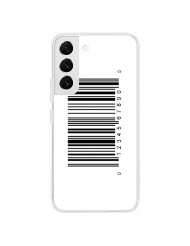 Coque Samsung Galaxy S22 5G Code Barres Noir - Laetitia