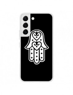 Coque Samsung Galaxy S22 5G Main de Fatma Oeil Noir -...