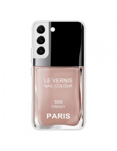 Coque Samsung Galaxy S22 5G Vernis Paris Frenzy Beige - Laetitia