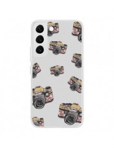 Coque Samsung Galaxy S22 5G Appareil photo vintage Rose -...
