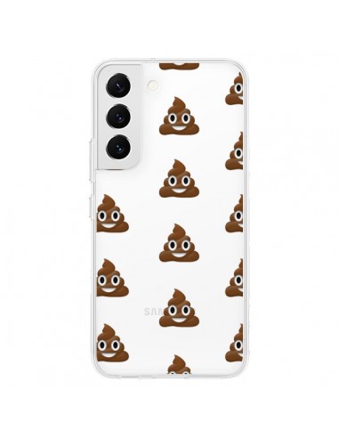 Coque Samsung Galaxy S22 5G Shit Poop Emoticone Emoji Transparente - Laetitia