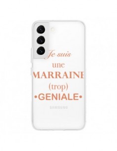 Coque Samsung Galaxy S22 5G Je suis une marraine trop...