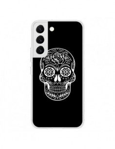 Coque Samsung Galaxy S22 5G Tête de Mort Mexicaine...