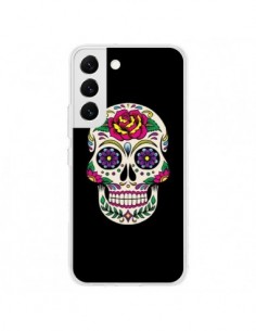 Coque Samsung Galaxy S22 5G Tête de Mort Mexicaine...