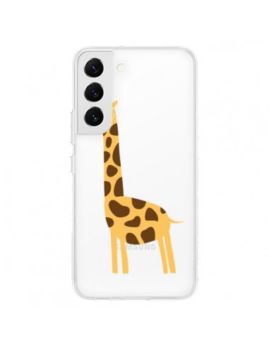 Coque Samsung Galaxy S22 5G Girafe Giraffe Animal Savane Transparente - Petit Griffin