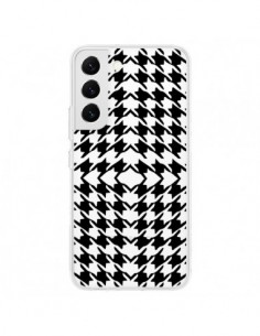 Coque Samsung Galaxy S22 5G Vichy Carre Noir Transparente...