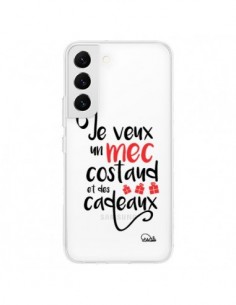 Coque Samsung Galaxy S22 5G Je veux un mec costaud et des...