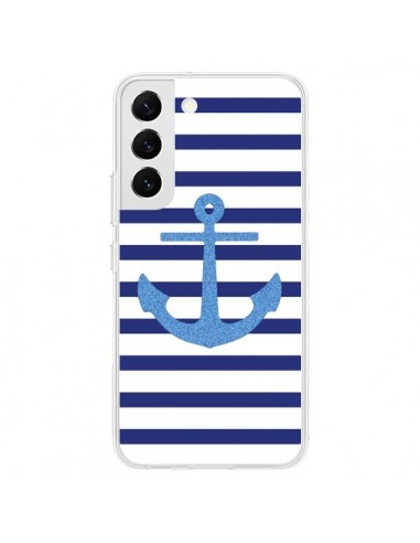 Coque Samsung Galaxy S22 5G Ancre Voile Marin Navy Blue - Mary Nesrala