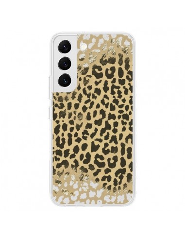 Coque Samsung Galaxy S22 5G Leopard Golden Or Doré - Mary Nesrala