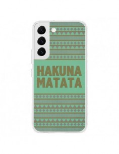 Coque Samsung Galaxy S22 5G Hakuna Matata Roi Lion - Mary...
