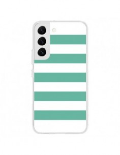 Coque Samsung Galaxy S22 5G Bandes Mint Vert - Mary Nesrala