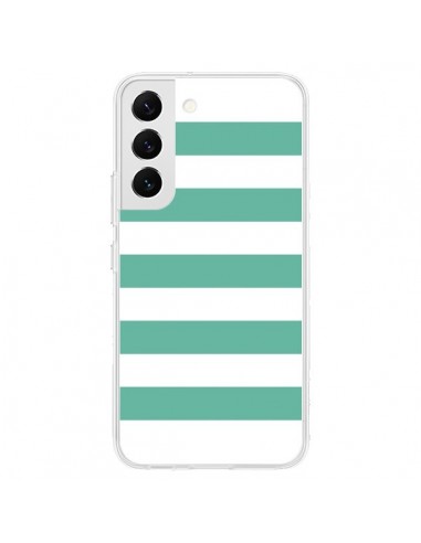 Coque Samsung Galaxy S22 5G Bandes Mint Vert - Mary Nesrala