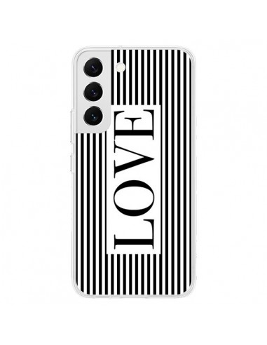 Coque Samsung Galaxy S22 5G Love Noir et Blanc - Mary Nesrala