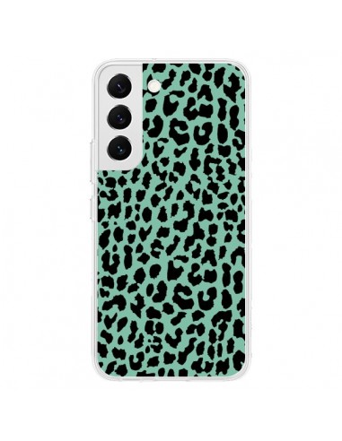 Coque Samsung Galaxy S22 5G Leopard Mint Vert Neon - Mary Nesrala