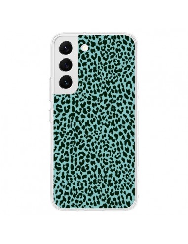 Coque Samsung Galaxy S22 5G Leopard Turquoise Neon - Mary Nesrala