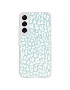 Coque Samsung Galaxy S22 5G Leopard Winter Mint - Mary...