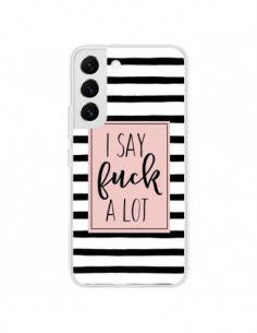 Coque Samsung Galaxy S22 5G Say Fuck A Lot Bandes -...