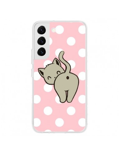 Coque Samsung Galaxy S22 5G Chat Chaton Pois - Maryline Cazenave