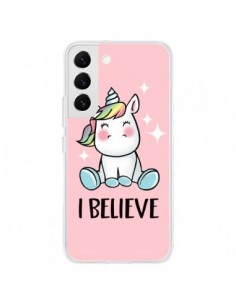 Coque Samsung Galaxy S22 5G Licorne I Believe - Maryline...