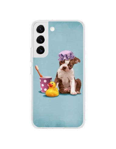 Coque Samsung Galaxy S22 5G Chien Dog Canard Fille - Maryline Cazenave