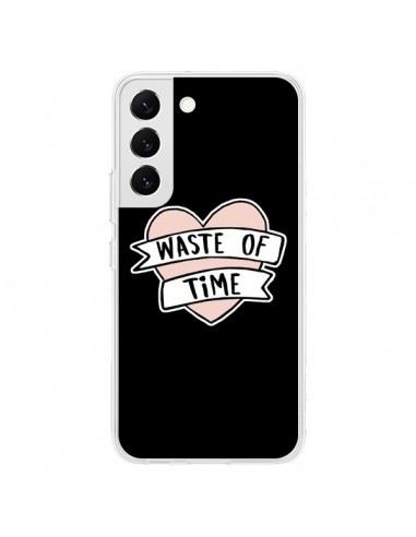 Coque Samsung Galaxy S22 5G Waste of Time Coeur - Maryline Cazenave