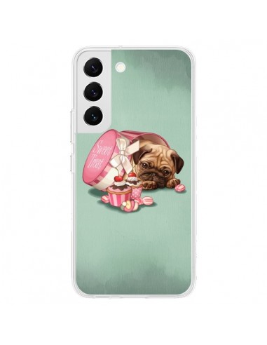 Coque Samsung Galaxy S22 5G Chien Dog Cupcakes Gateau Bonbon Boite - Maryline Cazenave