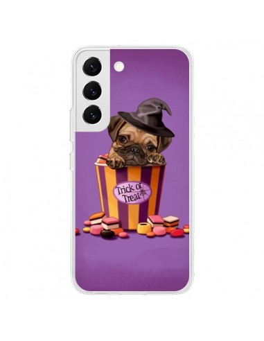 Coque Samsung Galaxy S22 5G Chien Dog Halloween Sorciere Bonbon - Maryline Cazenave