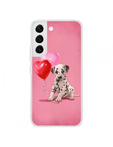 Coque Samsung Galaxy S22 5G Chien Dog Dalmatien Ballon Coeur - Maryline Cazenave