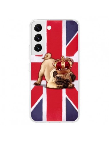 Coque Samsung Galaxy S22 5G Chien Dog Anglais UK British Queen King Roi Reine - Maryline Cazenave