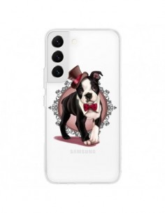Coque Samsung Galaxy S22 5G Chien Bulldog Dog Gentleman...