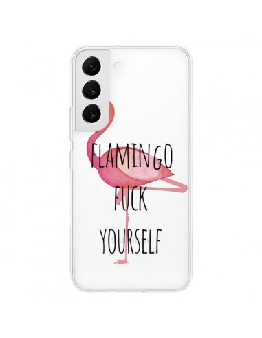 Coque Samsung Galaxy S22 5G Flamingo Fuck Transparente - Maryline Cazenave