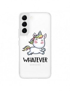 Coque Samsung Galaxy S22 5G Licorne Whatever Transparente...