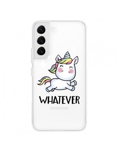 Coque Samsung Galaxy S22 5G Licorne Whatever Transparente - Maryline Cazenave