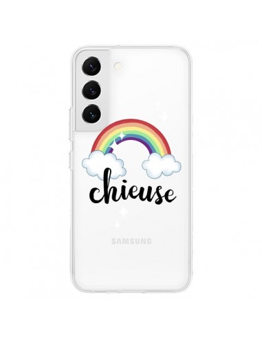 Coque Samsung Galaxy S22 5G Chieuse Arc En Ciel Transparente - Maryline Cazenave