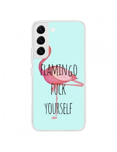 Coque Samsung Galaxy S22 5G Flamingo Fuck Yourself - Maryline Cazenave